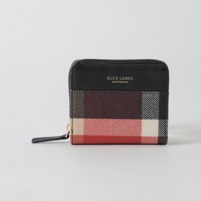 クレストブリッジチェックPVC二つ折り財布
