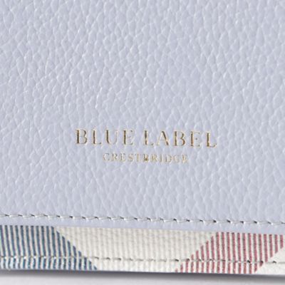 BLUE LABEL CRESTBRIDGE 財布 クレストブリッジチェックレザー長