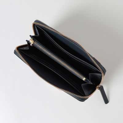 パーシャルクレストブリッジチェックＰＶＣ長財布（５５２０８２１５＿＿）