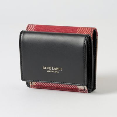 BLUE LABEL CRESTBRIDGE 長財布 チェック ラウンド-