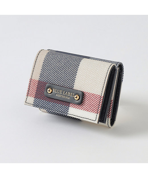 パーシャルクレストブリッジチェックPVC三つ折り財布 パーシャルクレストブリッジチェックPVC三つ折り財布
