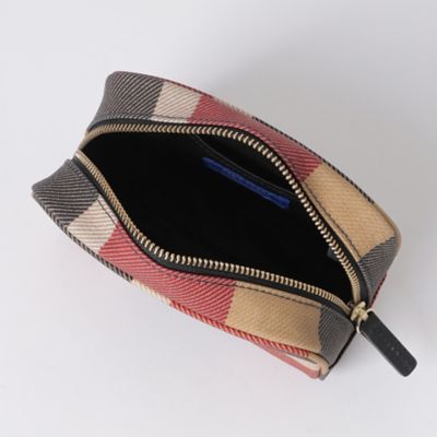 クレストブリッジチェックPVCポーチ（55215421＿＿