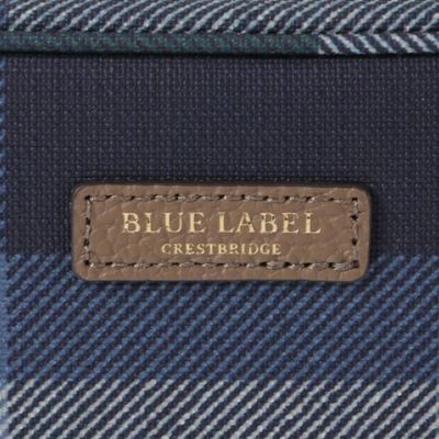 ブルーレーベルクレストブリッジ　クレストブリッジチェックポーチ　ベージュ クレストブリッジチェックポーチ(507773264)｜阪急百貨店公式