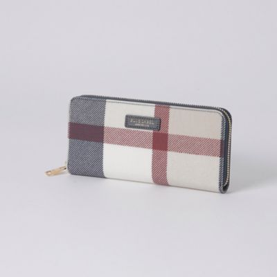 クレストブリッジチェックＰＶＣ長財布（５５２１６４２１＿＿）