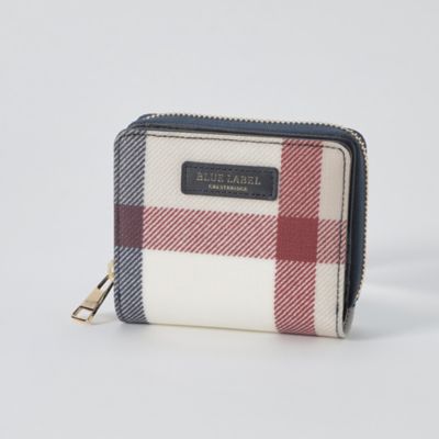 クレストブリッジチェックＰＶＣ二つ折り財布（５５２１７４２１＿＿）