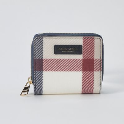 クレストブリッジチェックＰＶＣ二つ折り財布（５５２１７４２１＿＿）