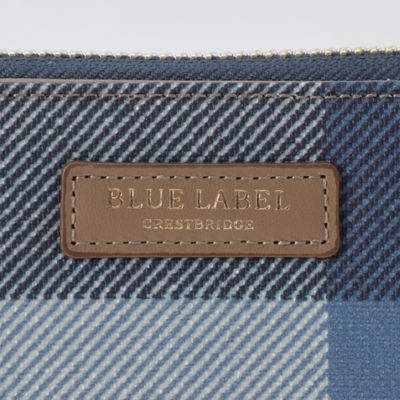 クレストブリッジチェックＰＶＣ二つ折り財布（５５２１７４２１＿＿）