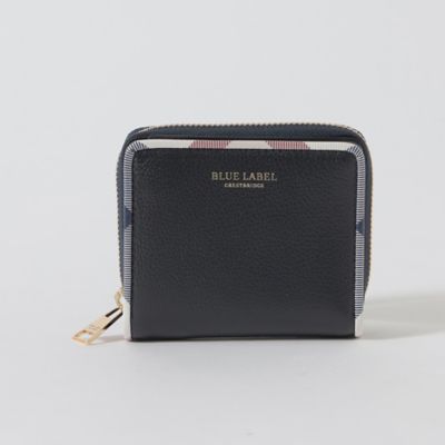 クレストブリッジチェックパイピングレザー二つ折り財布（ウォレット/ポーチ）｜BLUE LABEL CRESTBRIDGE(ブルーレーベル・ クレストブリッジ)【公式サイト】