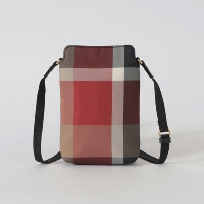クレストブリッジチェックモバイルポシェット（５５２３０５０６＿＿）