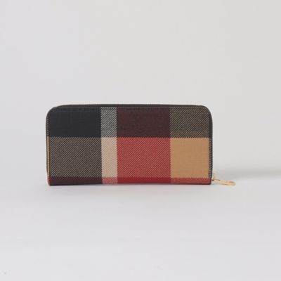 クレストブリッジチェックＰＶＣ長財布（５５２３３５０７＿＿）