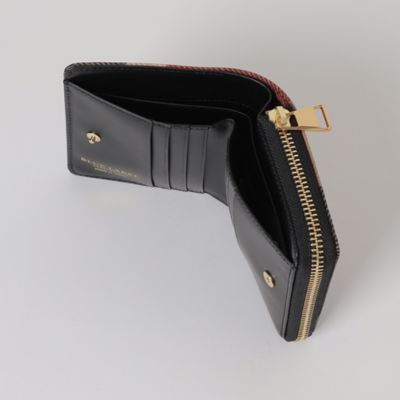 クレストブリッジチェックＰＶＣ二つ折り財布（５５２３４５０７＿＿）
