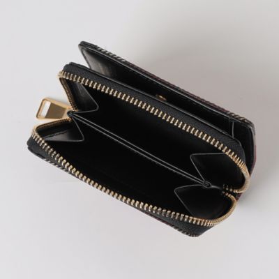クレストブリッジチェックＰＶＣ二つ折り財布（５５２３４５０７＿＿）