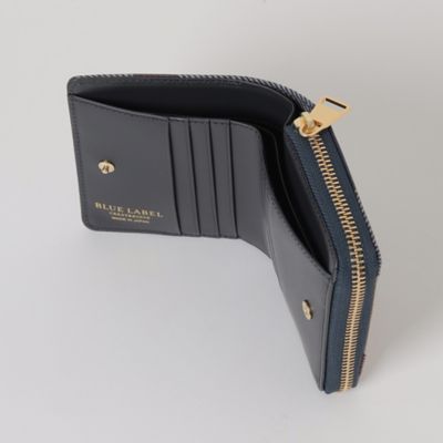 クレストブリッジチェックＰＶＣ二つ折り財布（５５２３４５０７＿＿）