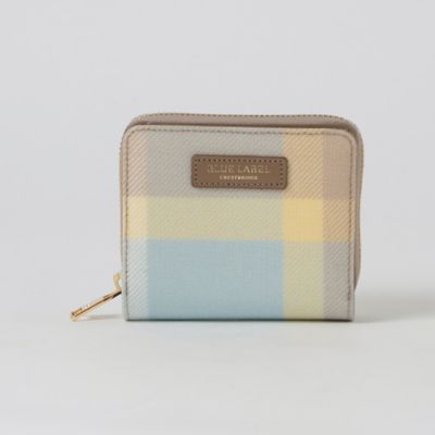 クレストブリッジチェックＰＶＣ二つ折り財布（５５２３４５０７＿＿）