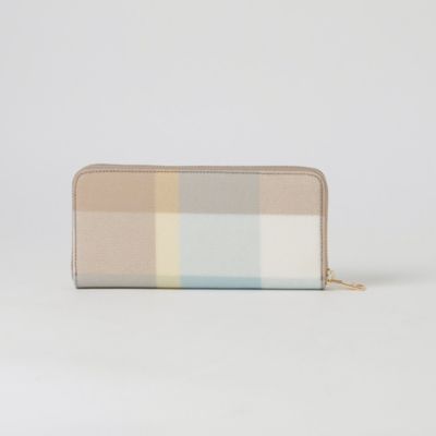 クレストブリッジチェックＰＶＣ長財布（５５２３７５０７＿＿）