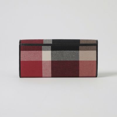 クレストブリッジチェックキャンバス長財布（５５２５５６１６＿＿）