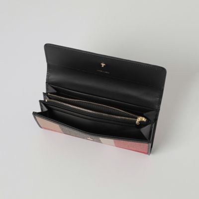 クレストブリッジチェックキャンバス長財布（５５２５５６１６＿＿）