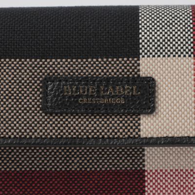 クレストブリッジチェックキャンバス長財布（５５２５５６１６＿＿）
