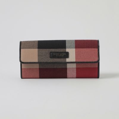 クレストブリッジチェックキャンバス長財布（５５２５５６１６＿＿）