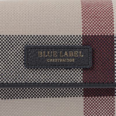 クレストブリッジチェックキャンバス長財布（５５２５５６１６＿＿）