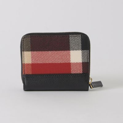 クレストブリッジチェックPVC二つ折り財布
