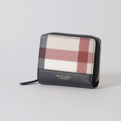 クレストブリッジチェックPVC二つ折り財布