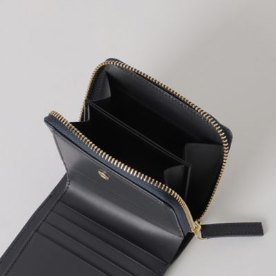 新品 ブルーレーベル クレストブリッジ レザー✕PVC ウォレット 二つ折り財布 クレストブリッジチェックPVC二つ折り財布