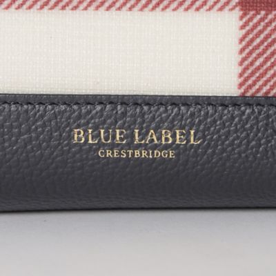 クレストブリッジチェックPVC二つ折り財布