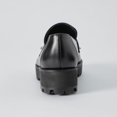 新品箱付き　ブルーレーベル クレストブリッジ 厚底ローファー Ｍ 日本製 黒 厚底ローファー（シューズ）｜BLUE LABEL CRESTBRIDGE(ブルー