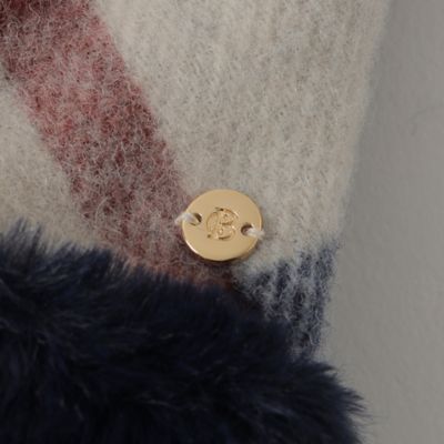 クレストブリッジチェックファーグローブ（55603639＿＿