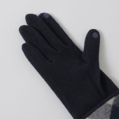 パーシャルクレストブリッジチェックグローブ（55604641＿＿