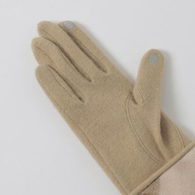 パーシャルクレストブリッジチェックグローブ（55604641＿＿