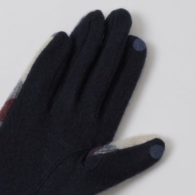 クレストブリッジチェックファーグローブ（５５６０５４３４＿＿）