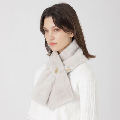 【ほぼ未使用】3way ラビットファー　ブルーレーベルクレストブリッジ　コート ほぼ未使用】3way ラビットファー ブルーレーベルクレスト