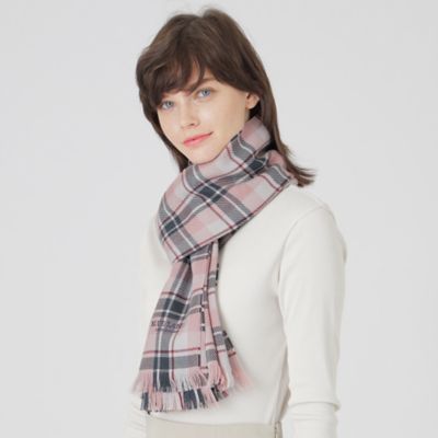 ＜BLUE LABEL CRESTBRIDGE (Women)＞ライトウエイトタータンチェックストール（５５７０１８１９＿＿）