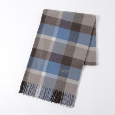 クレストブリッジチェックウォッシャブルカシミヤストール