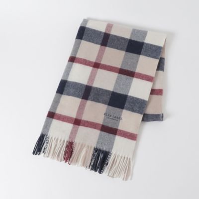 クレストブリッジチェックウォッシャブルカシミヤストール（５５７０４２３１＿＿）