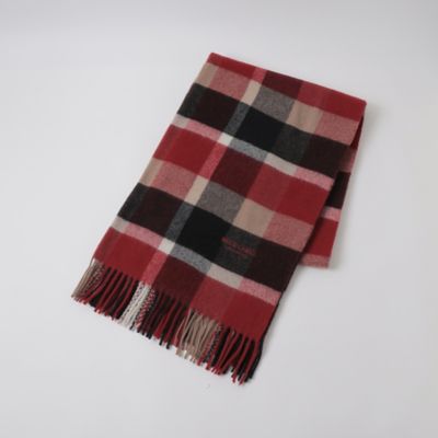 クレストブリッジチェックウォッシャブルカシミヤストール（５５７０５４３０＿＿）