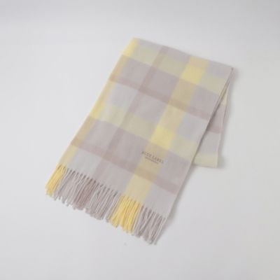 クレストブリッジチェックウォッシャブルカシミヤストール（５５７０５４３０＿＿）