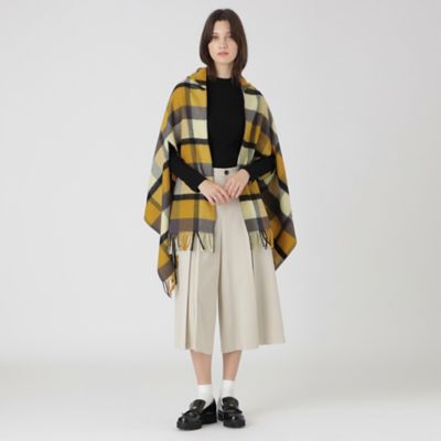 塩こんぶ 美品ブルーレーベル　クレストブリッジ ポンチョ　ストール 塩こんぶ 美品ブルーレーベル クレストブリッジ ポンチョ