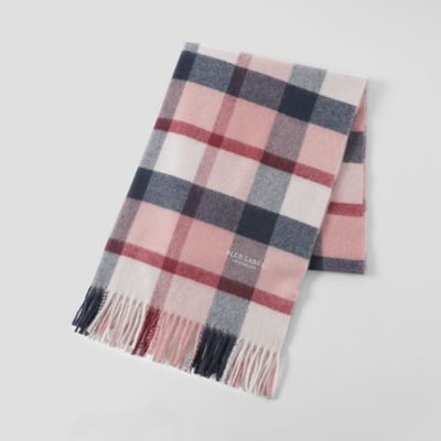 クレストブリッジチェックウォッシャブルカシミヤストール（５５７０６８３５＿＿）