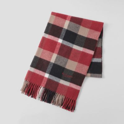 クレストブリッジチェックウォッシャブルカシミヤストール（５５７０６８３５＿＿）