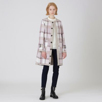 クレストブリッジチェックリバーシブルコート