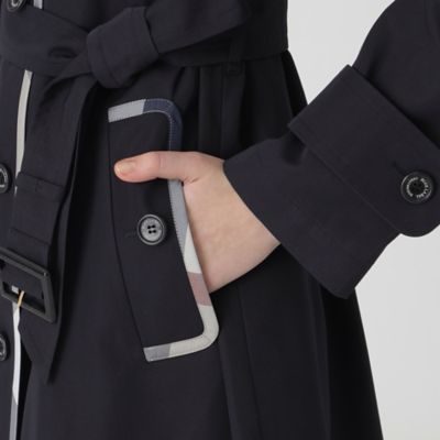 ハイツイストコットンライクツイルステンカラーコート（５５Ａ０２５０５＿＿）
