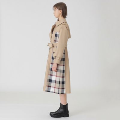 I BLUES コート　タータンチェック チェック柄ショートコート 2023 AW[品番：FSBW0000488]｜fashion