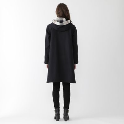 クレストブリッジチェックコットンダブルフェイスリバーシブルコート