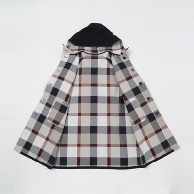 クレストブリッジチェックコットンダブルフェイスリバーシブルコート