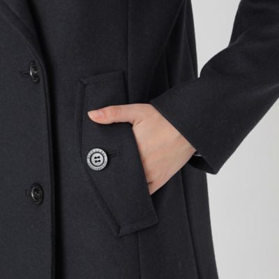 極美品BLUE LABEL CRESTBRIDGE ファインメルトンピーコート ツイルメルトンピーコート（55B01634＿＿） | BLUE LABEL