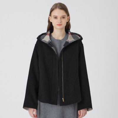 クレストブリッジチェックトーナルリバーフェイスショートコート（５５Ｂ０２４４７＿＿）