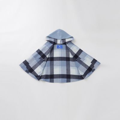 取扱店舗限定】クレストブリッジチェックリバーポリウールケープコート